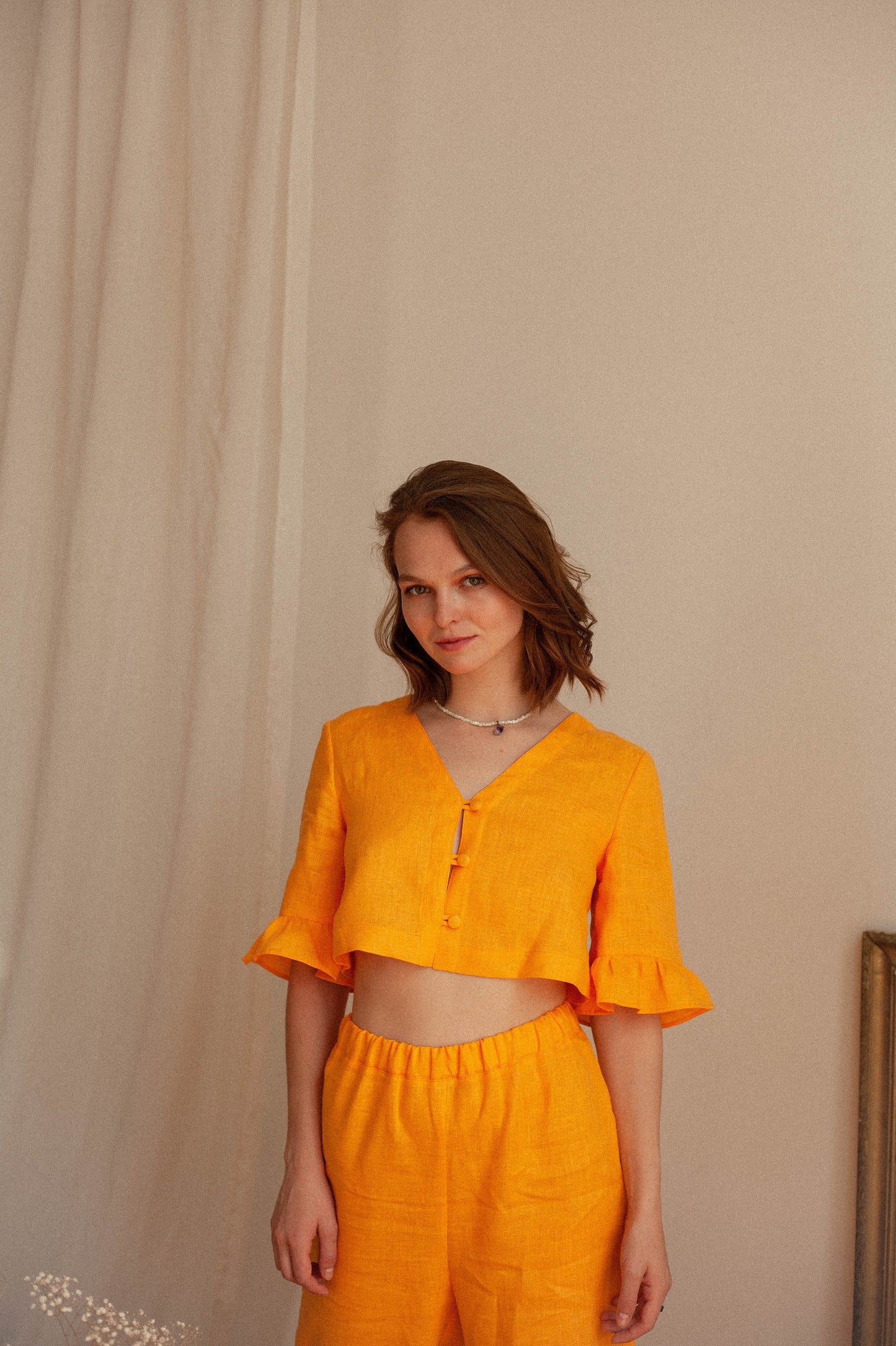 Linen Pajama Set