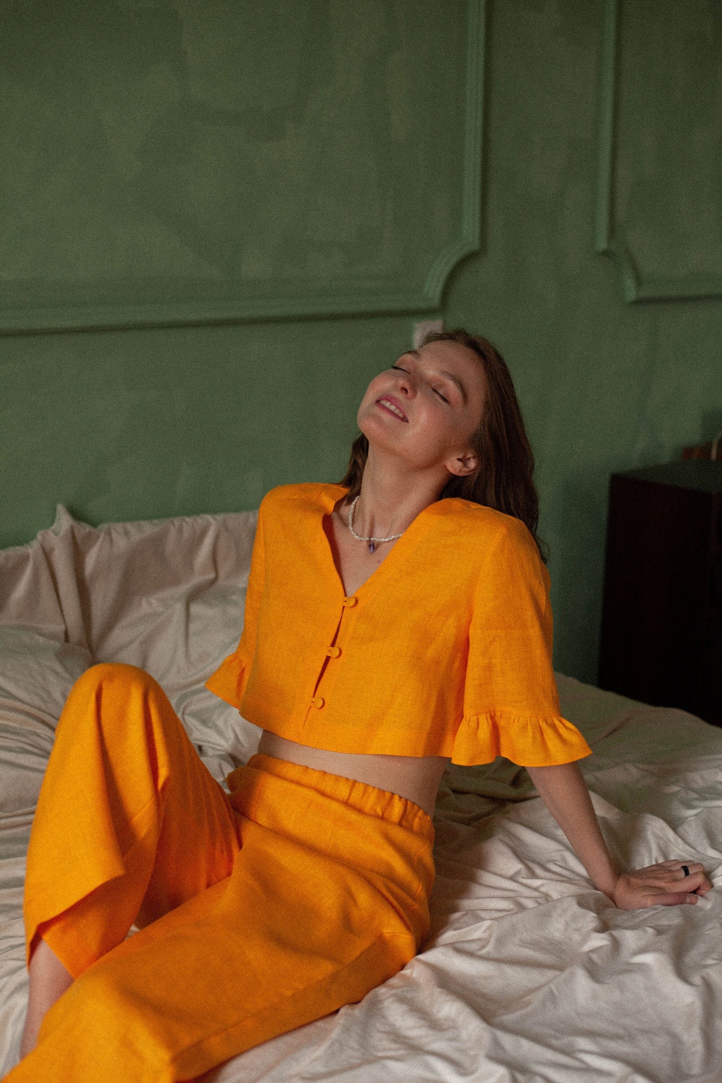 Linen Pajama Set