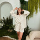 Linen Bridesmaid Pjs Set, Bridal Pajamas, Wedding Pajamas, Linen Bridal Party Pajama White & White Set, Linen Wedding Bridesmaid Gifts