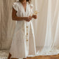 White Linen Maxi Dress