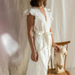 White Linen Maxi Dress