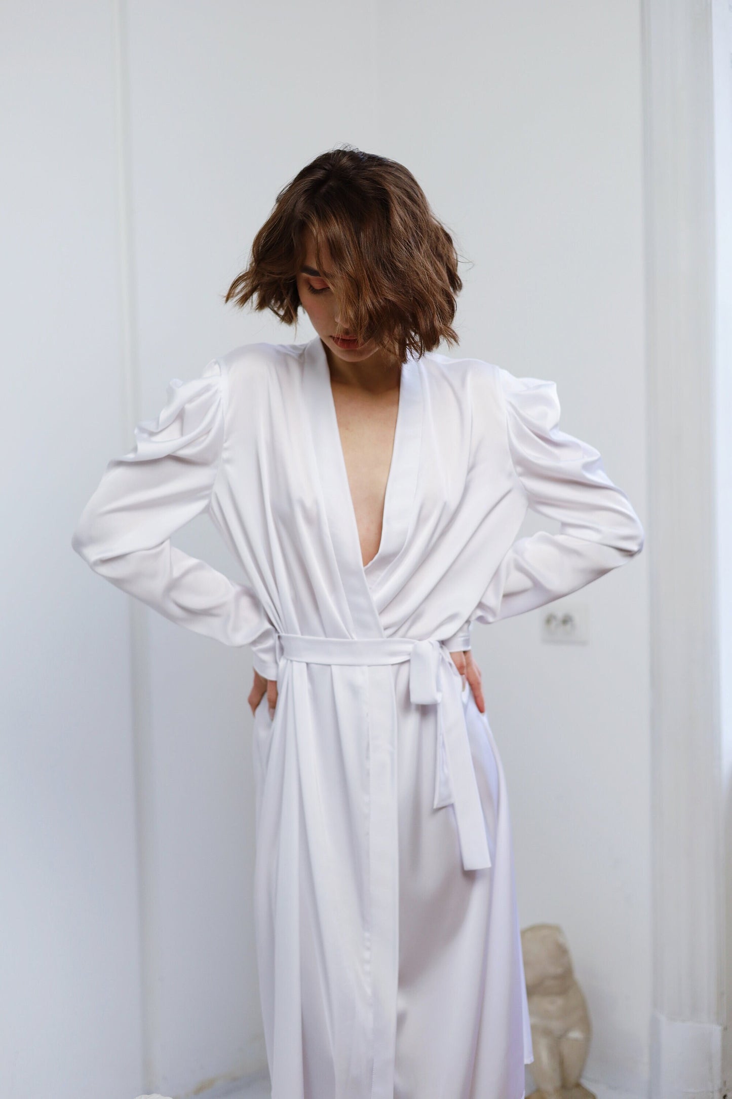 Silk Wedding Robe for Bride